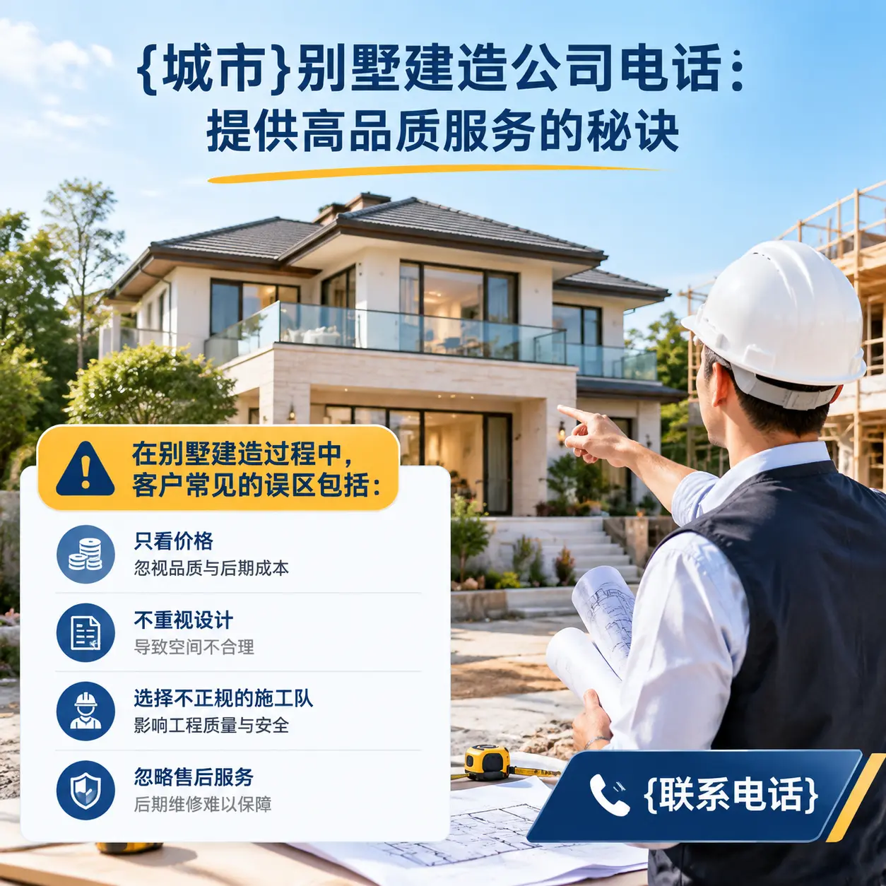 贵阳别墅建造公司电话:提供高品质服务的秘诀