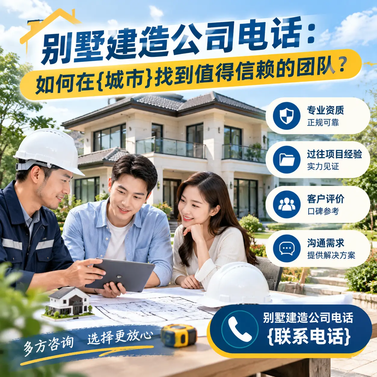 别墅建造公司电话:如何在贵阳找到值得信赖的团队?